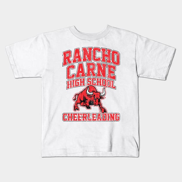 Rancho Carne High School Cheerleading (Variant) Kids T-Shirt by huckblade